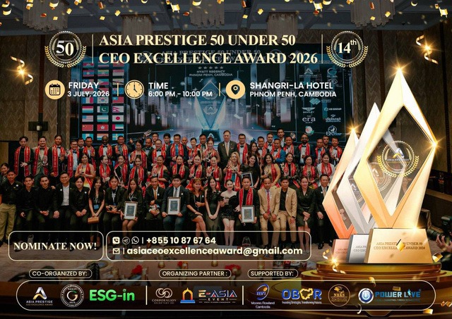Asia Prestige 50 Under 50 CEO Excellence Award 2026 official poster