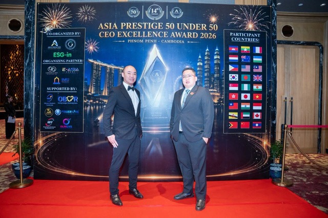 Asia Prestige 50 Under 50 CEO Excellence Award 2026 recognition photo 2