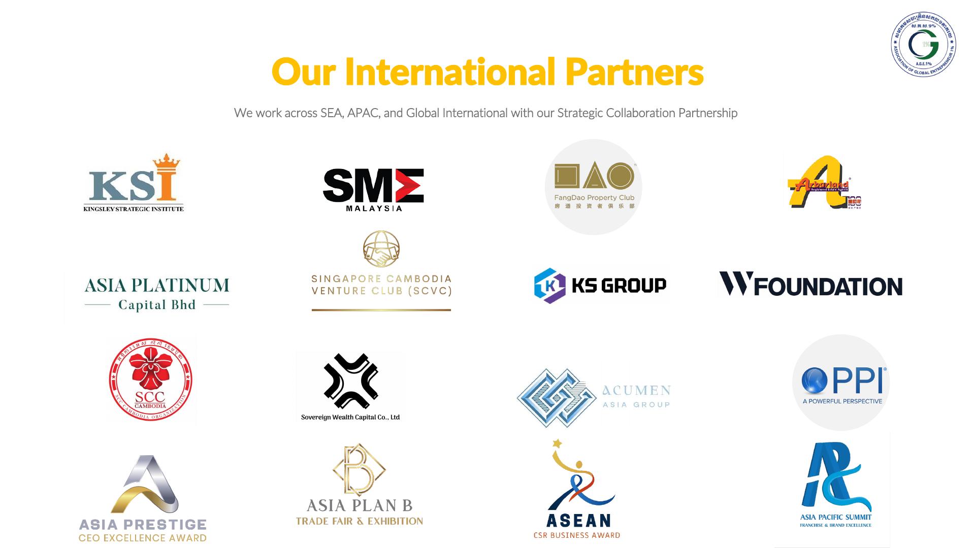 International partners from official GE1% profile