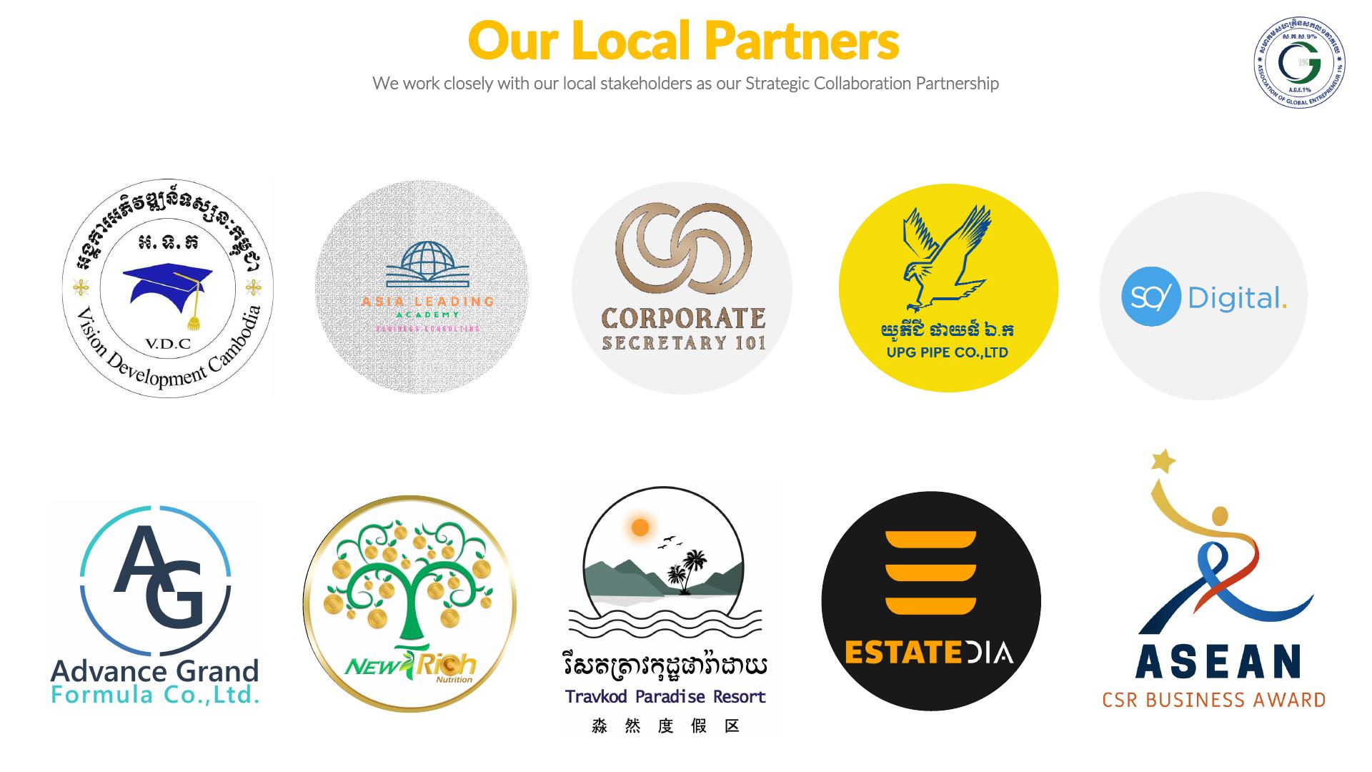 Local partners from official GE1% profile