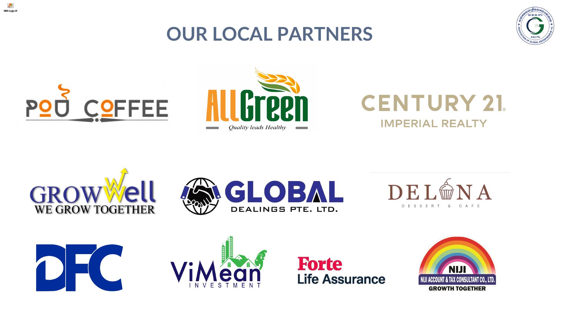 Local partners from official GE1% profile
